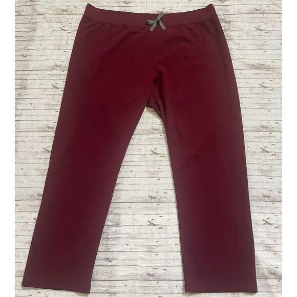 FIGS Srubs Womens Size XXL Livingston Basic Scrub Pant T21003 PO 1618 Burgundy - Picture 1 of 7